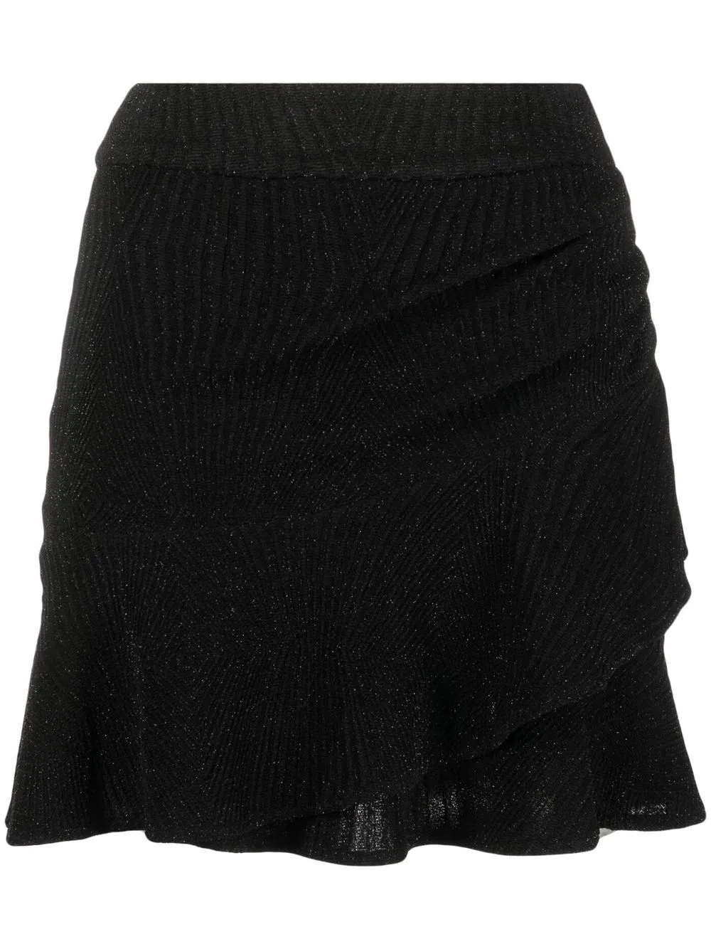 

IRO Zini ribbed-knit skirt - Black