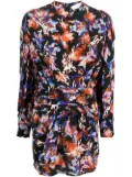 IRO Merera abstract-print dress - Black