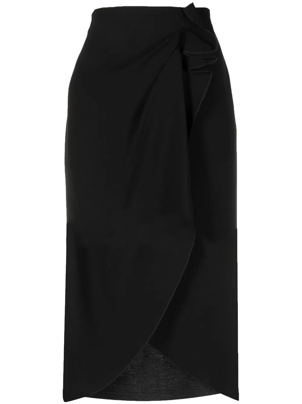 

IRO draped midi skirt - Black