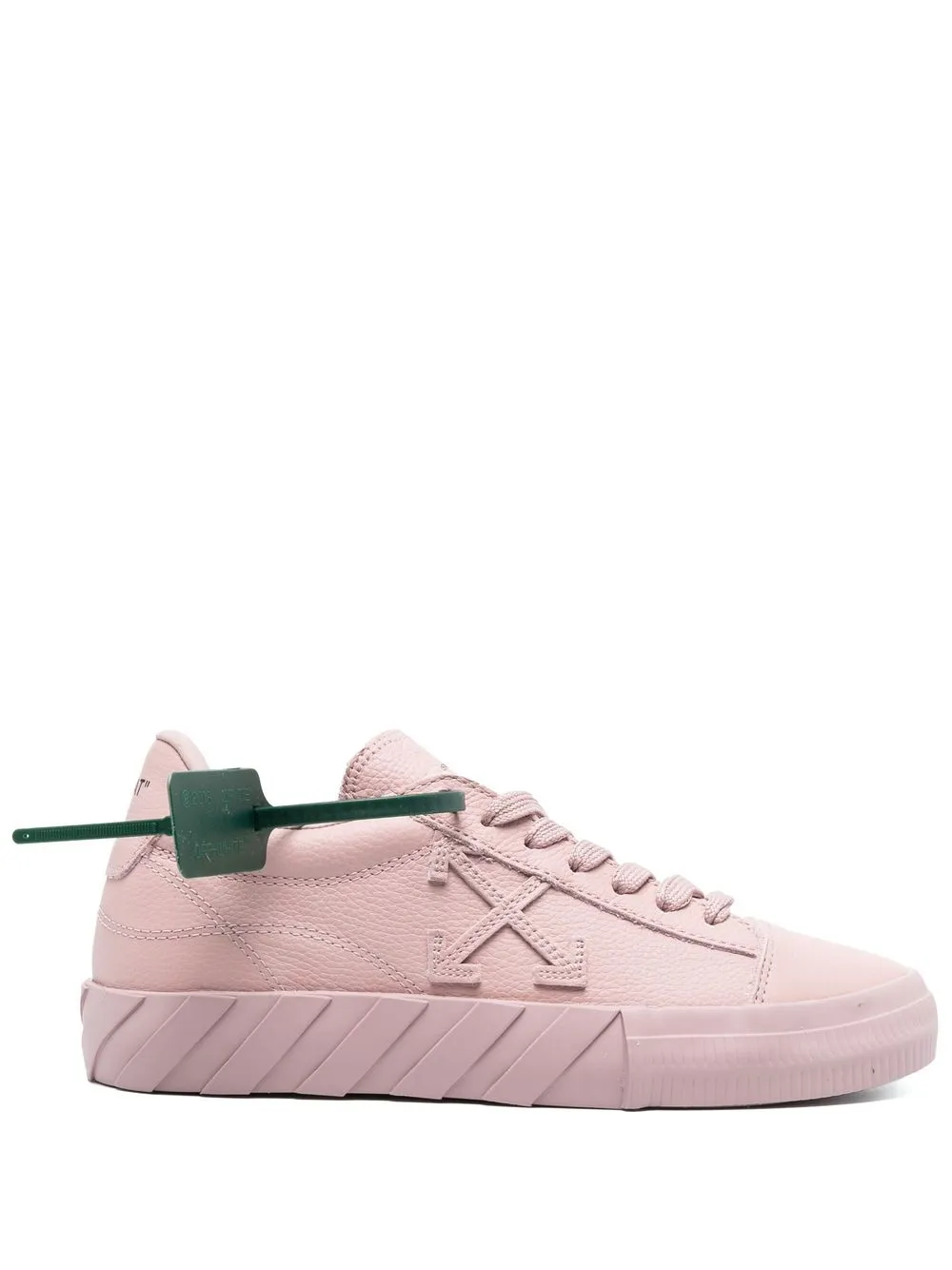 

Off-White Low Vulcanized tonal leather trainers - Pink