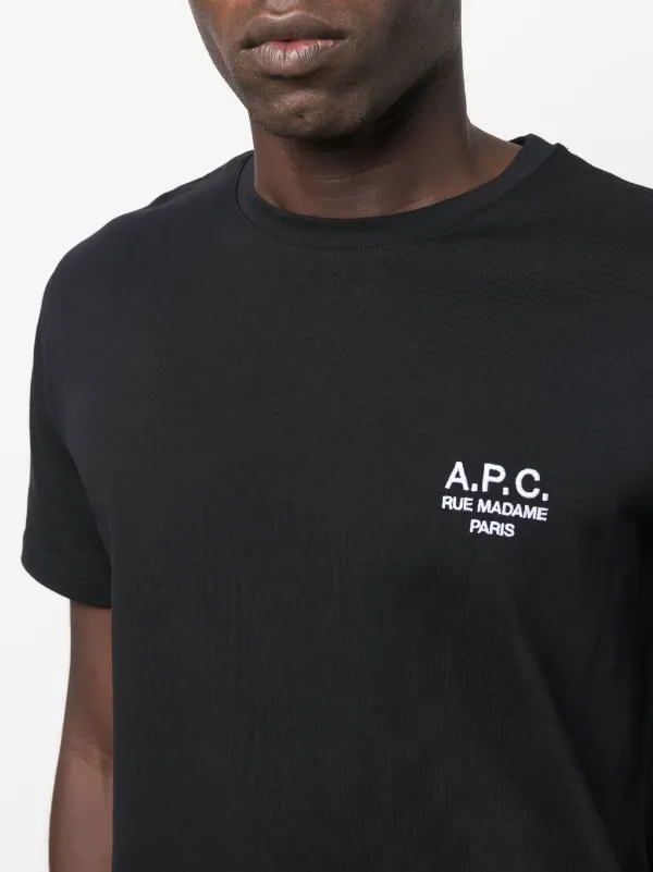 A.P.C. Raymond logo-embroidered T-shirt - Farfetch