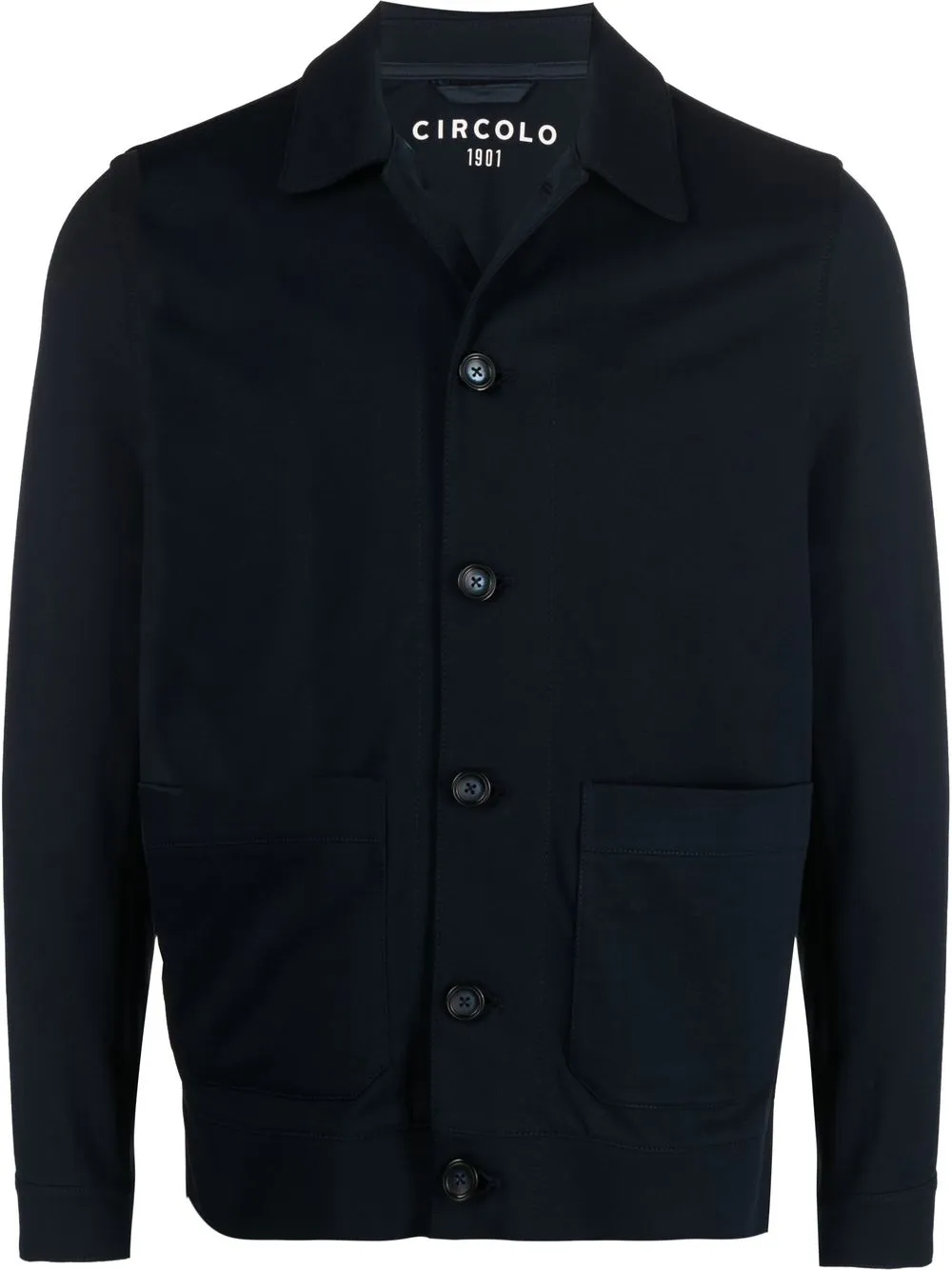 

Circolo 1901 single-breasted shirt jacket - Blue