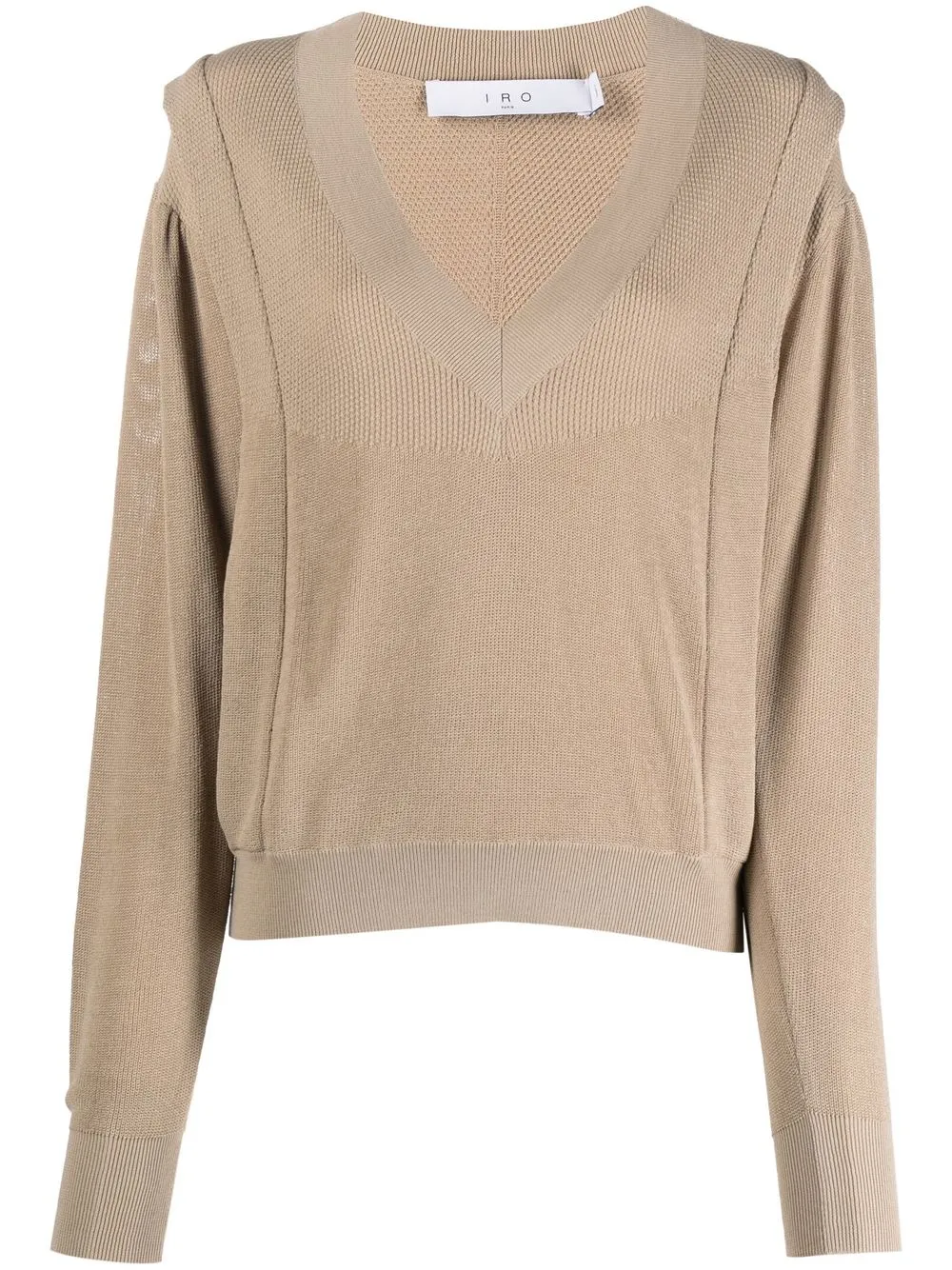 

IRO V-neck long-sleeve jumper - Neutrals