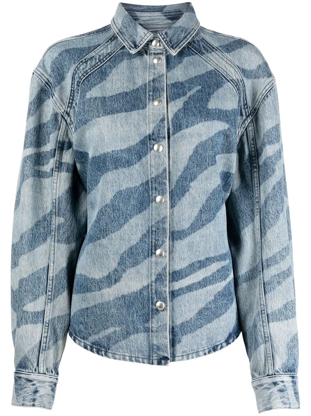 

IRO patterned denim shirt - Blue