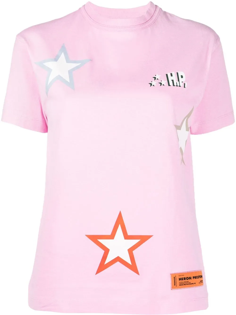 

Heron Preston graphic-print short-sleeve T-shirt - Pink