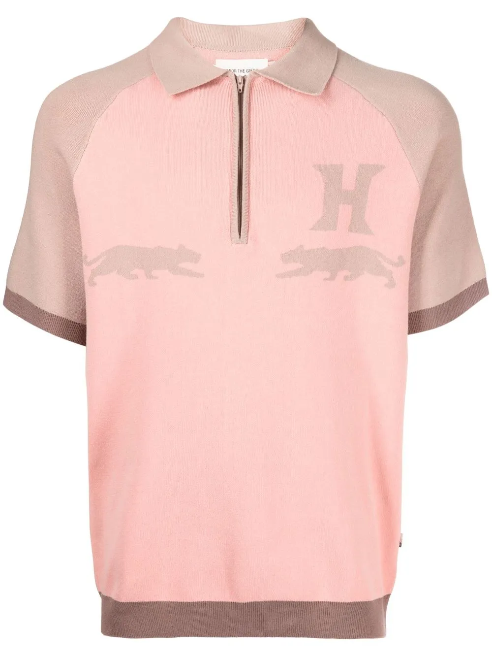 

Honor The Gift playera tipo polo tejida con estampado gráfico - Rosado