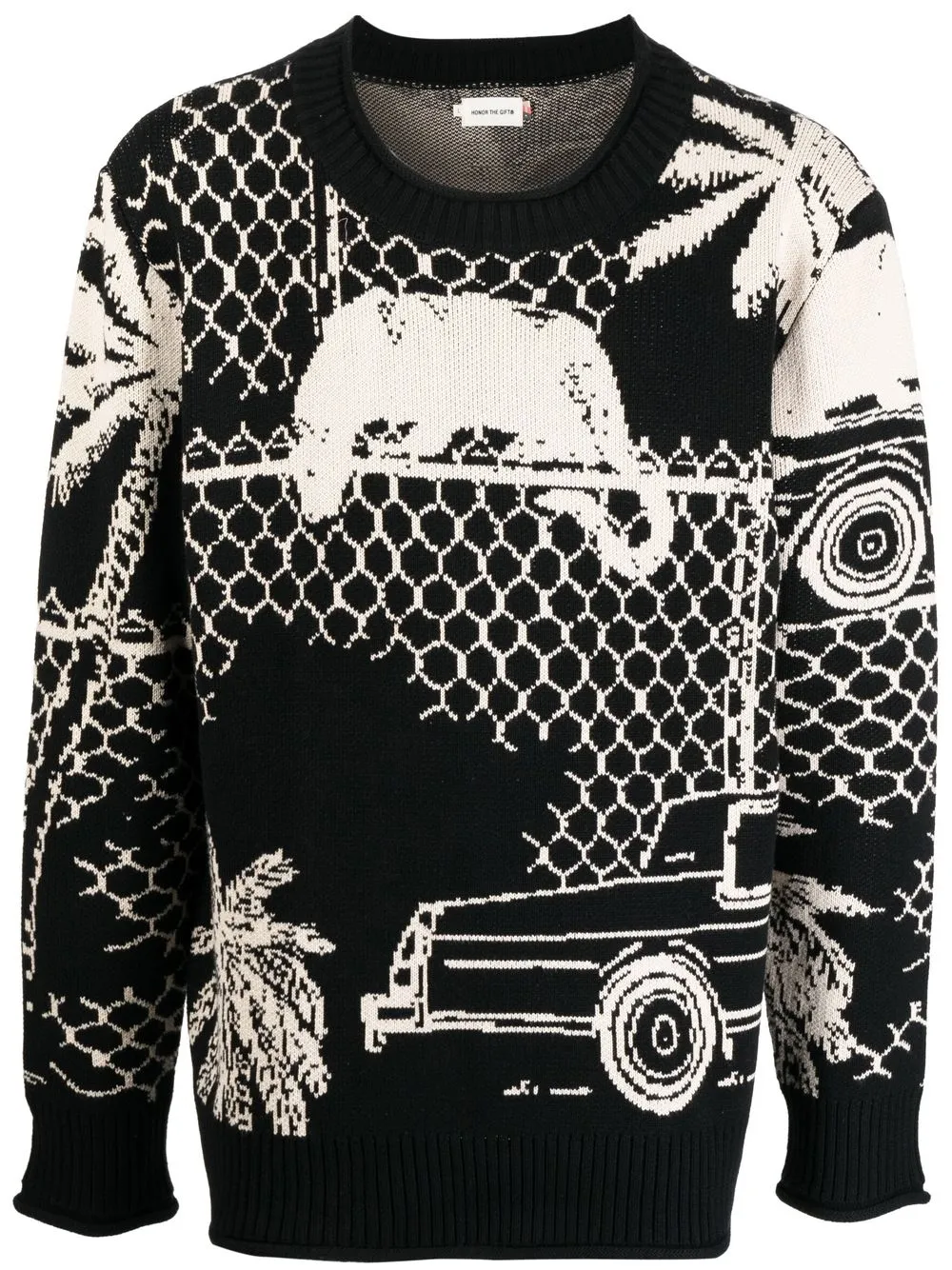 

Honor The Gift Jungle knit jumper - Black