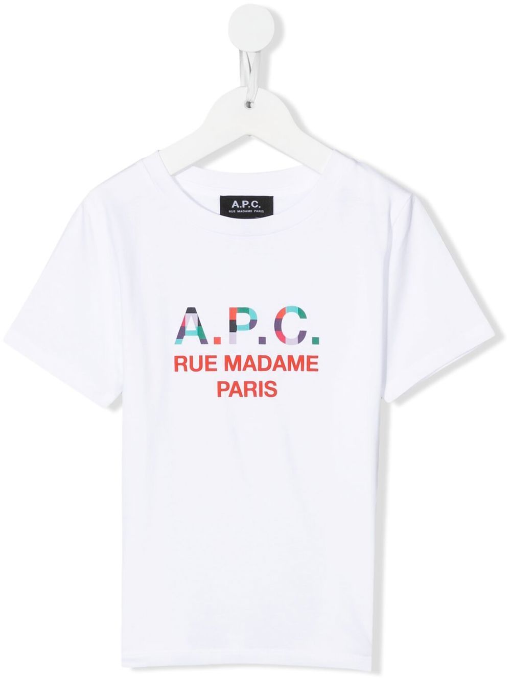 

A.P.C. KIDS playera con logo estampado - Blanco