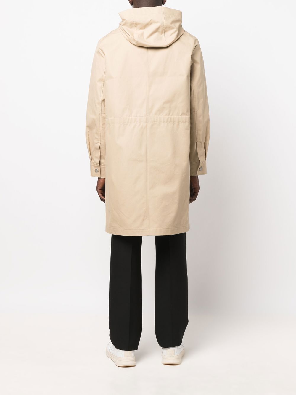 A.P.C. hooded drawstring parka coat Men