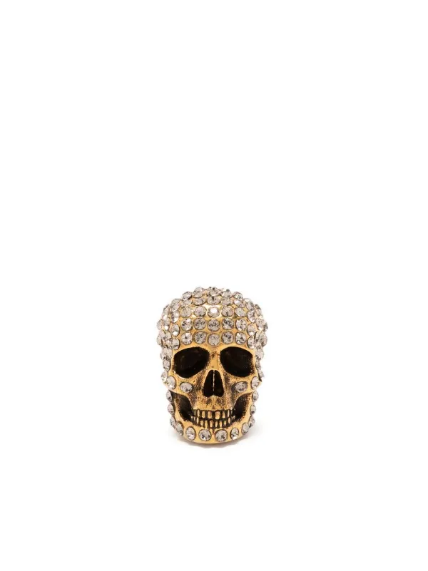 Alexander McQueen crystal-embellished Skull Earrings - Farfetch