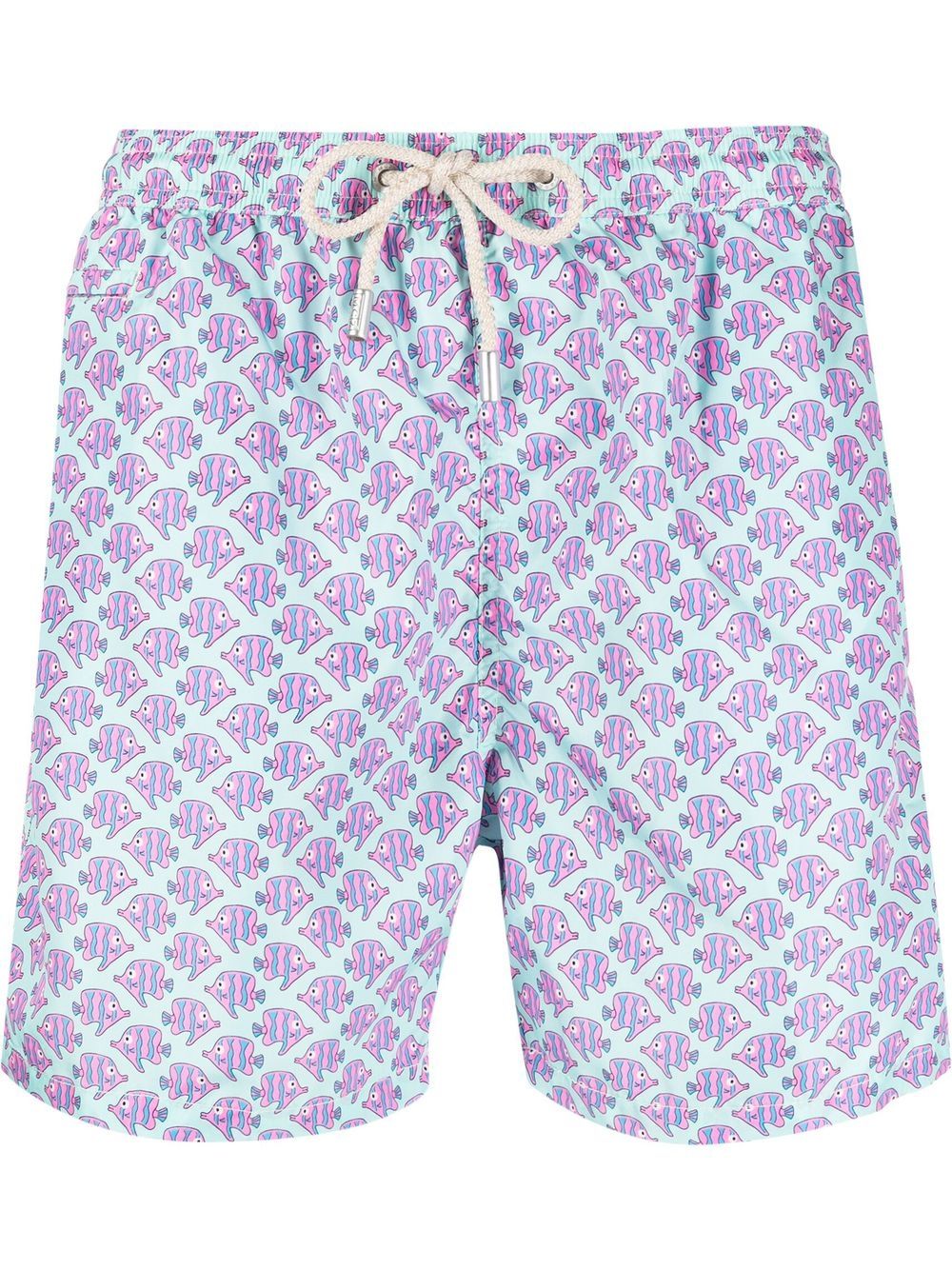 

MC2 Saint Barth shorts de playa con peces estampados - Azul