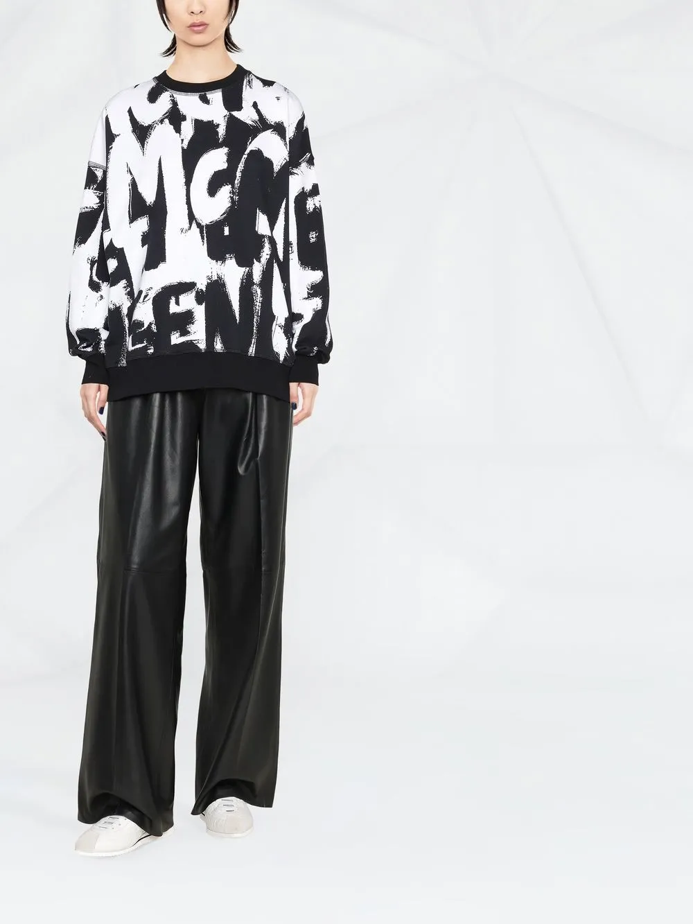 Alexander McQueen Sweater met logoprint - Wit