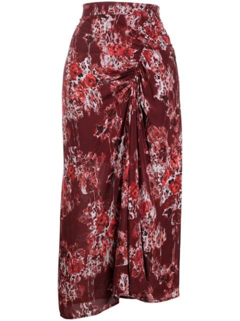 IRO - Alise abstract-print skirt