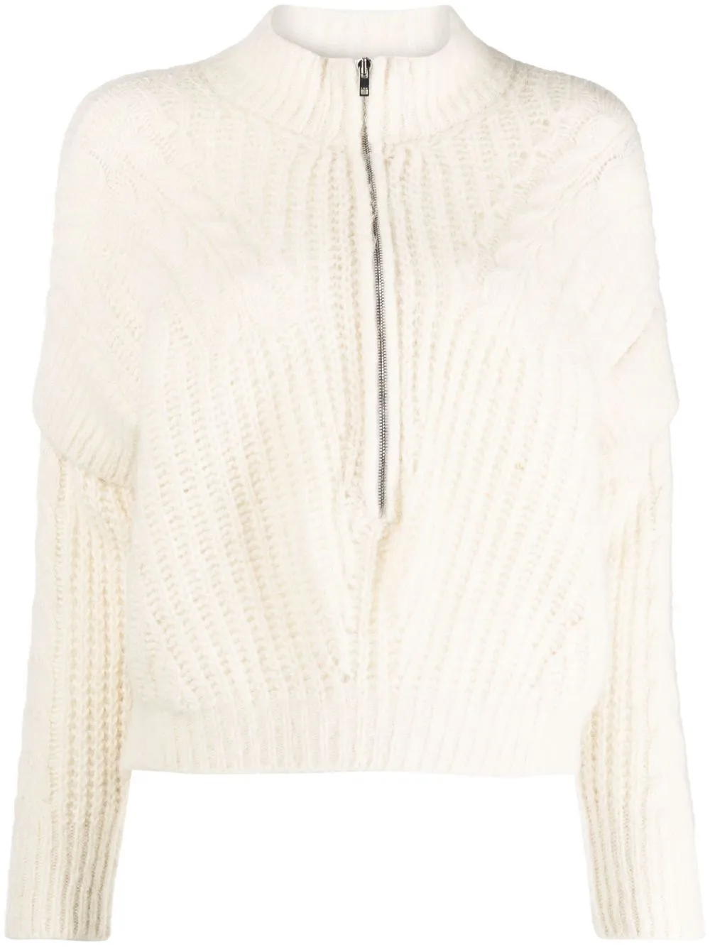 

IRO Jilana half-zip knit jumper - White