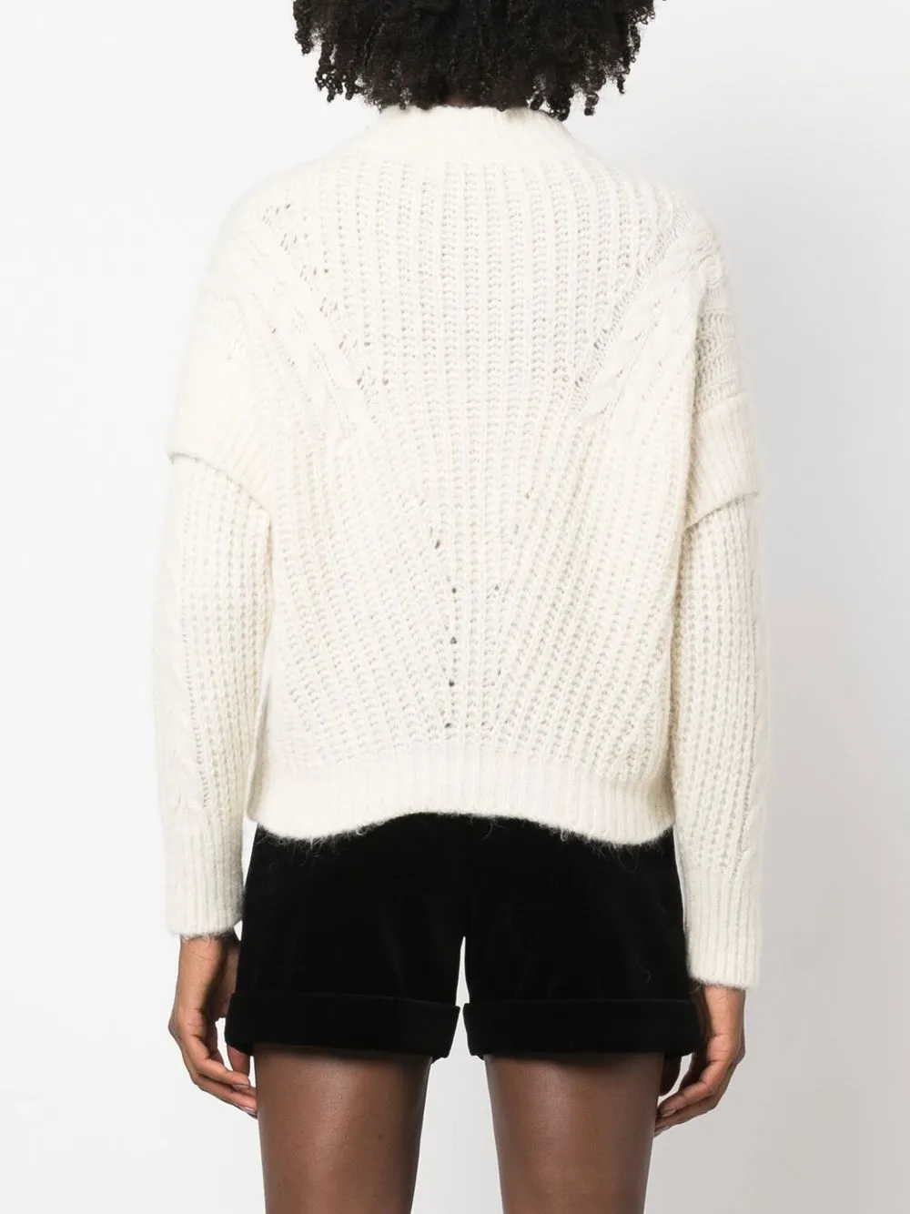 IRO JILANA HALF-ZIP KNIT JUMPER