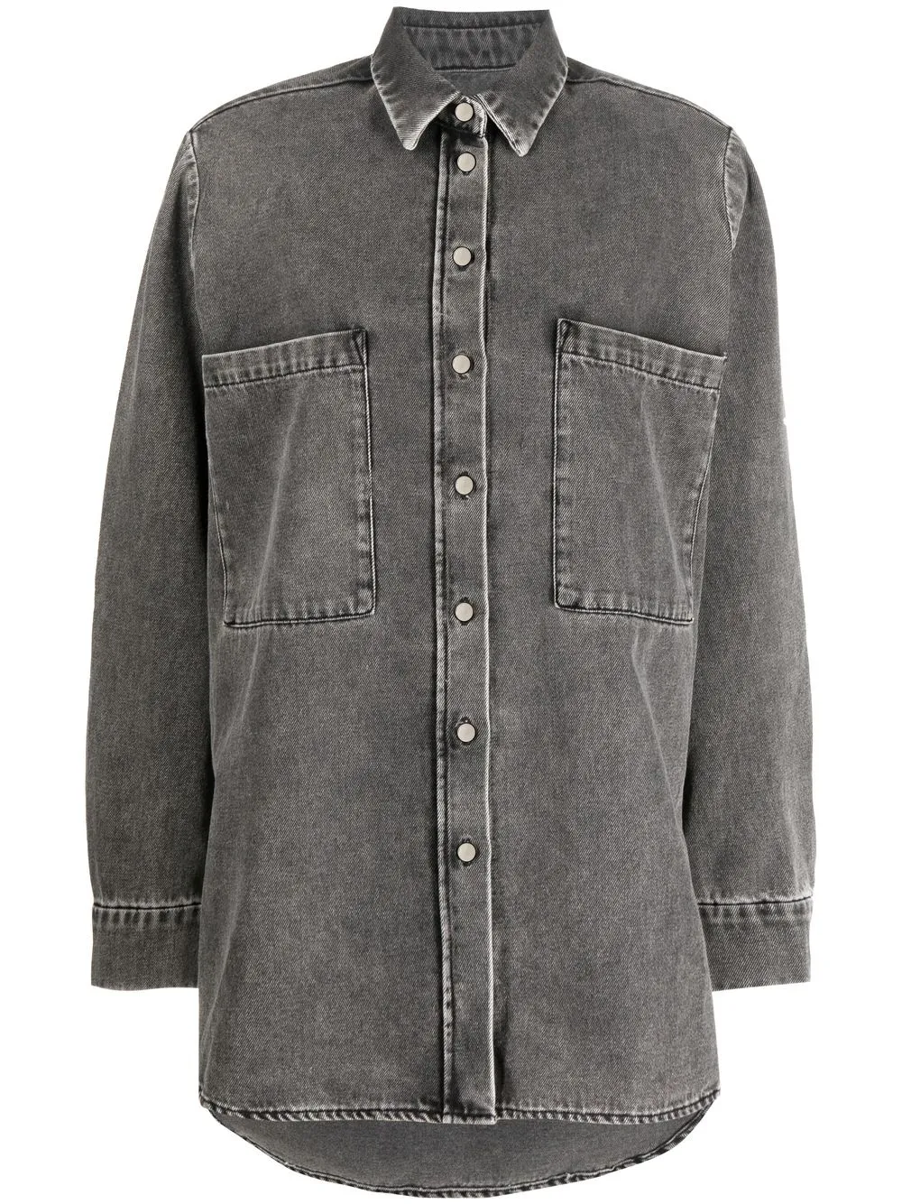 

IRO camisa Pampelo con efecto lavado - Gris