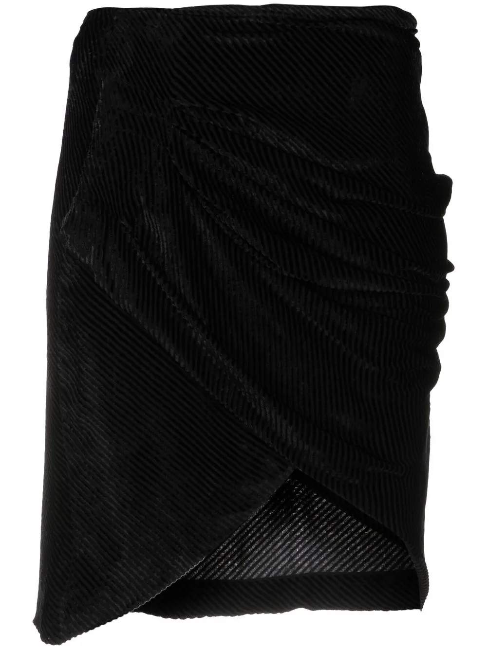 

IRO ruched asymmetric skirt - Black