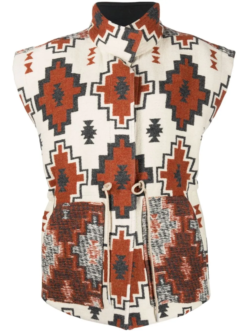 

IRO camisa Rinar Ikat sin mangas - Neutro