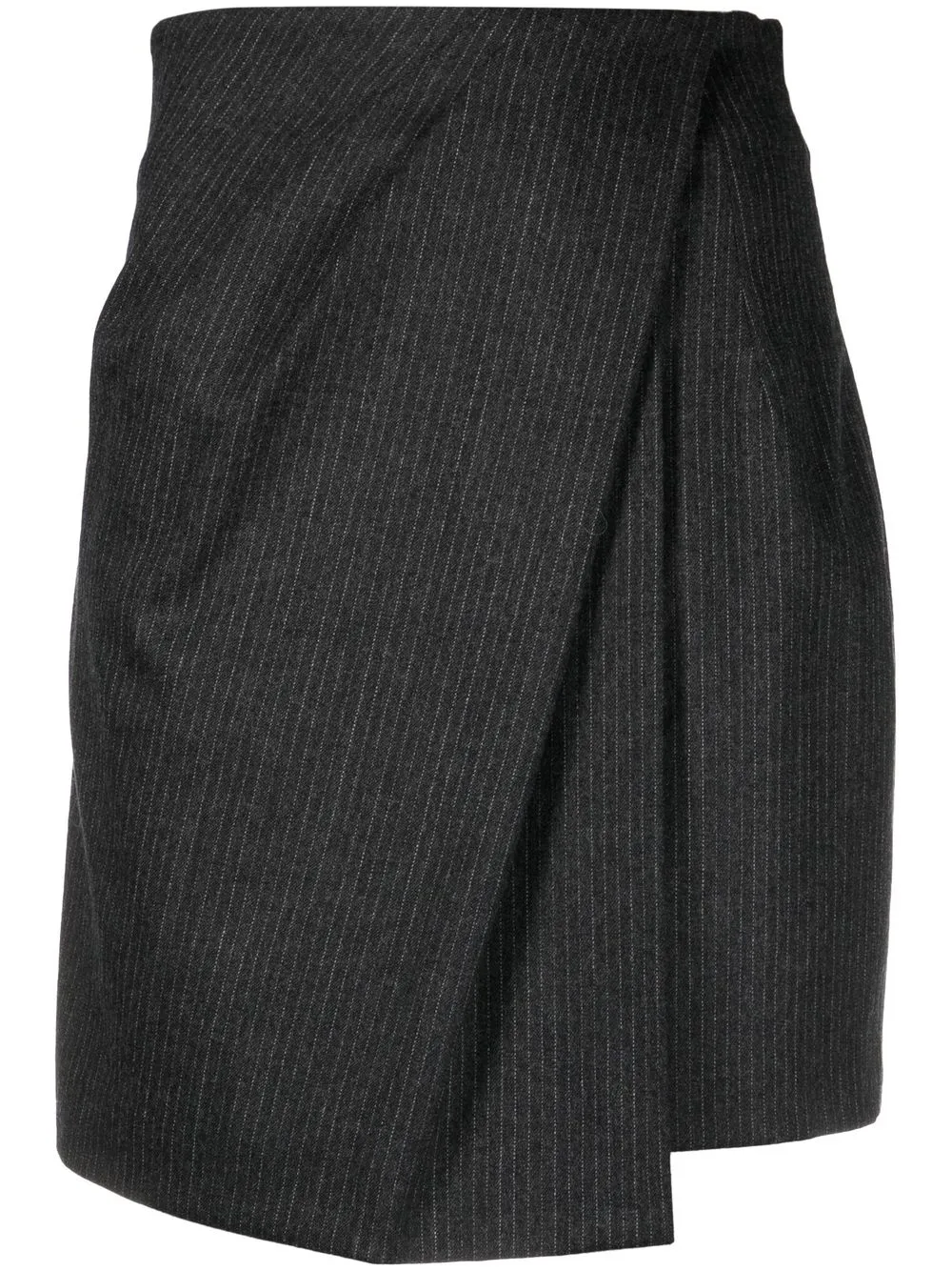 

IRO draped pinstripe skirt - Grey