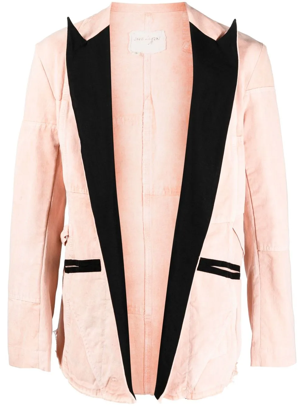 

Greg Lauren open-front dinner jacket - Pink