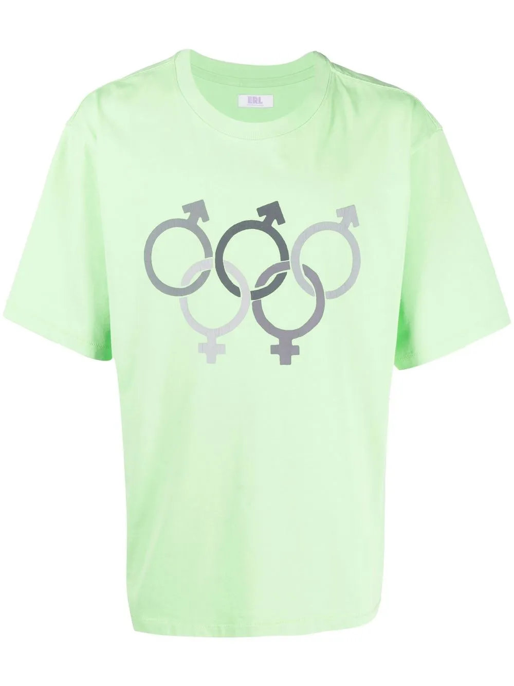 erl t-shirt olympics sex en coton - vert