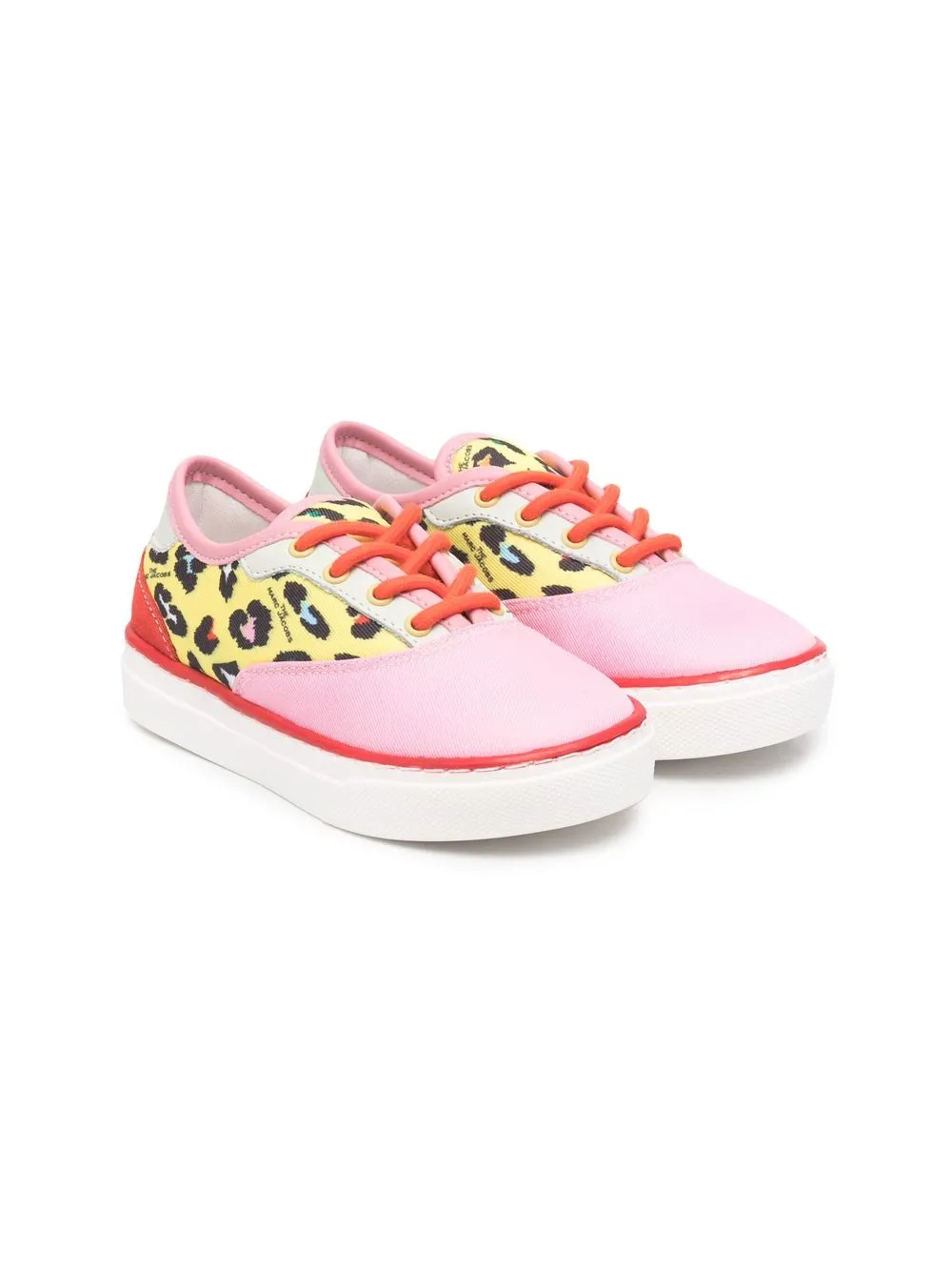 

Marc Jacobs Kids tenis bajos con estampado de leopardo - Rosado