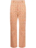 colville abstract-print trousers - Orange