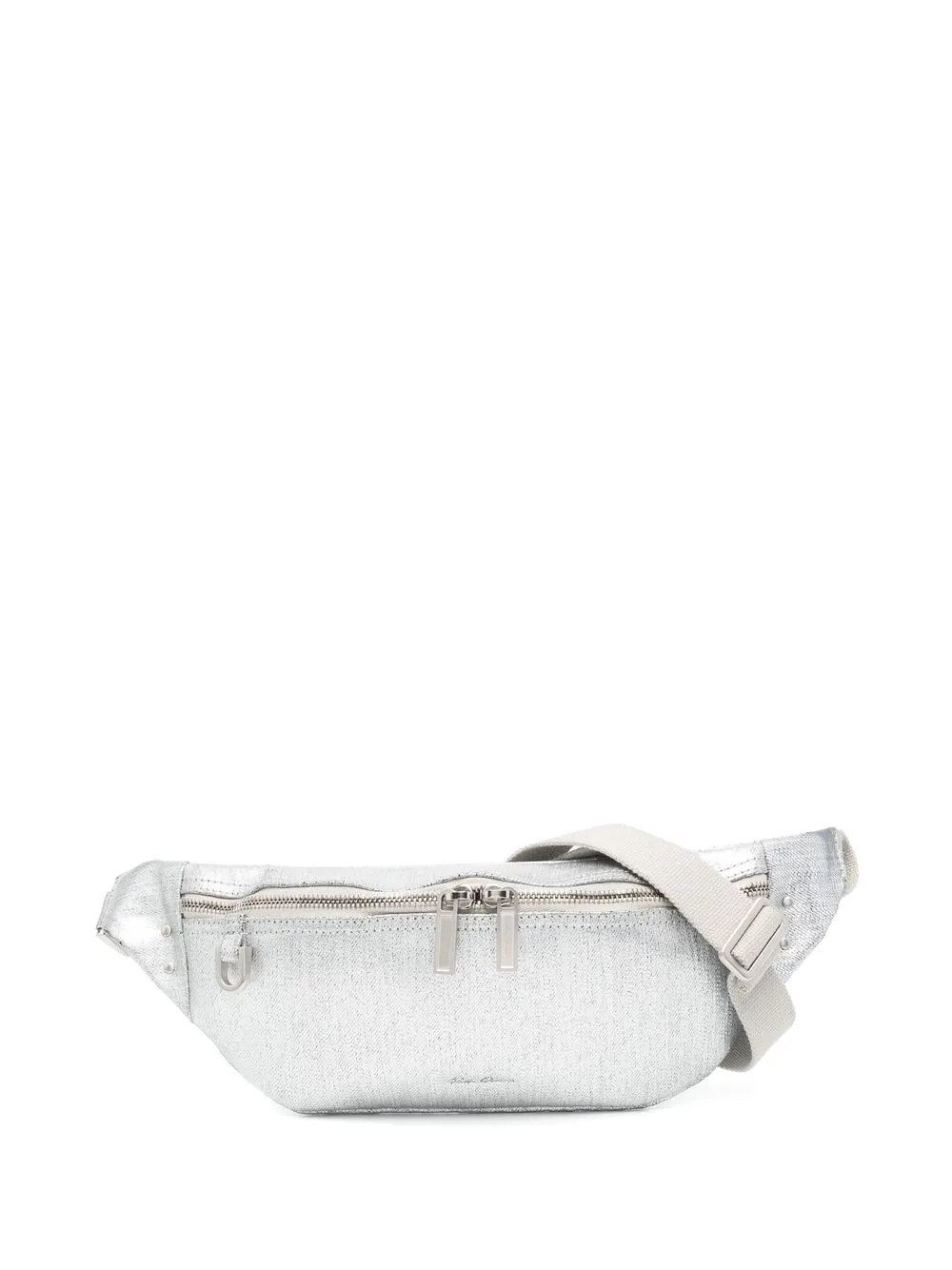 

Rick Owens Geo metallic belt bag - Grey