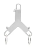 Rick Owens Cerberus iron key chain - Silver