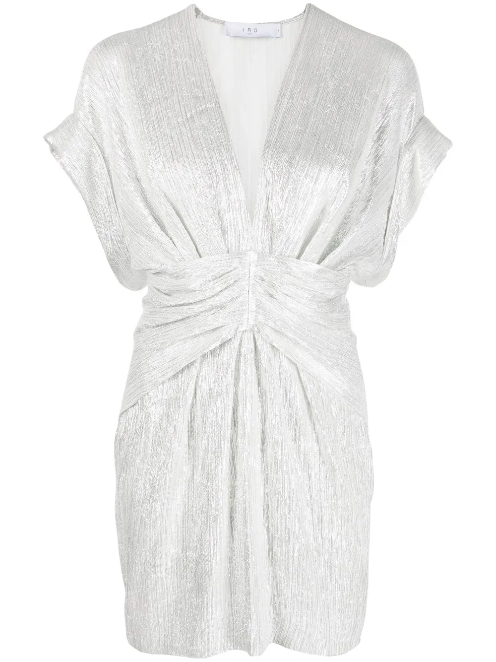 

IRO draped-effect minidress - Silver