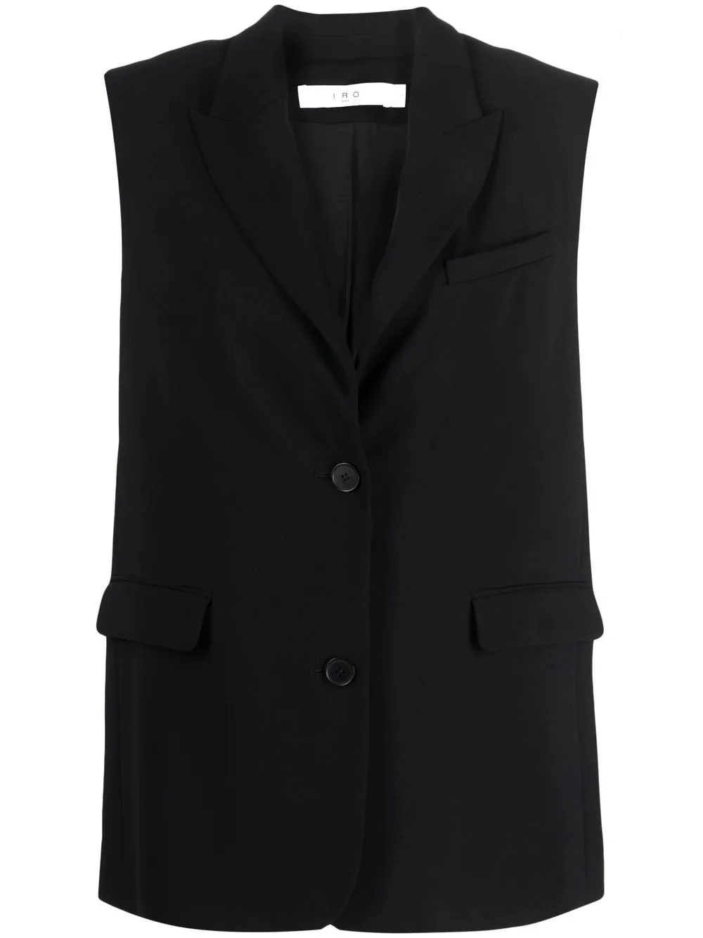 

IRO notched lapels tailored gilet - Black