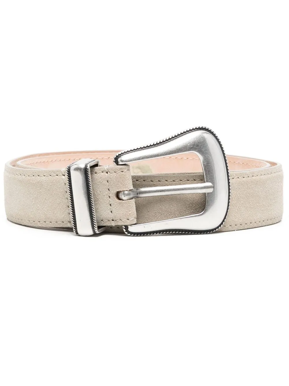 

IRO engraved-buckle suede belt - Neutrals