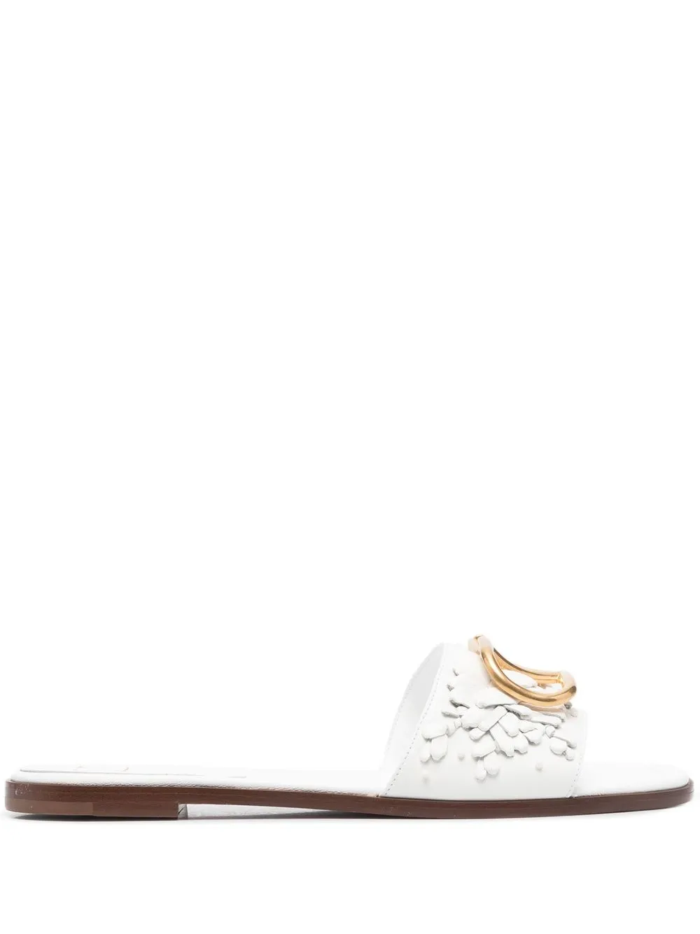 

Valentino Garavani Vlogo slip-on sandals - White