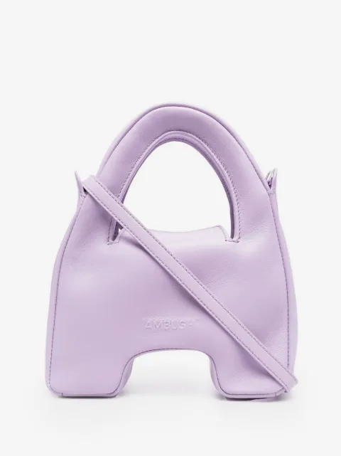 AMBUSH debossed-logo leather tote