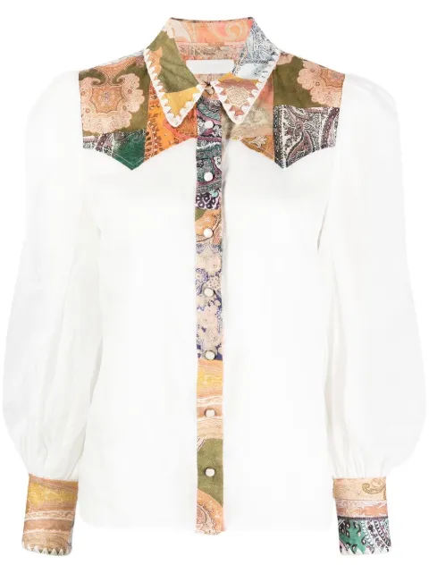 Anneke patch shirt