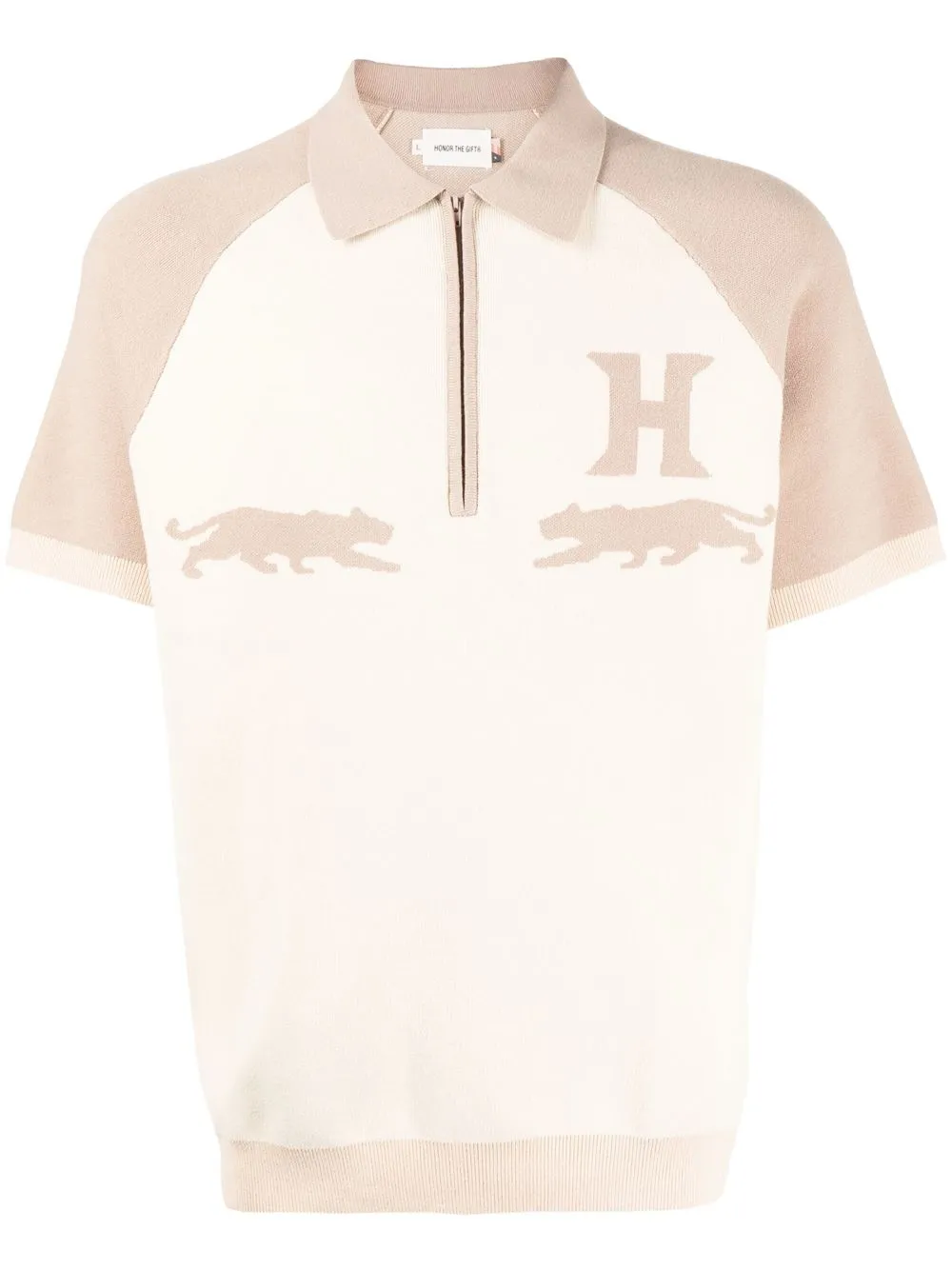 

Honor The Gift playera tipo polo con logo estampado en el pecho - Marrón