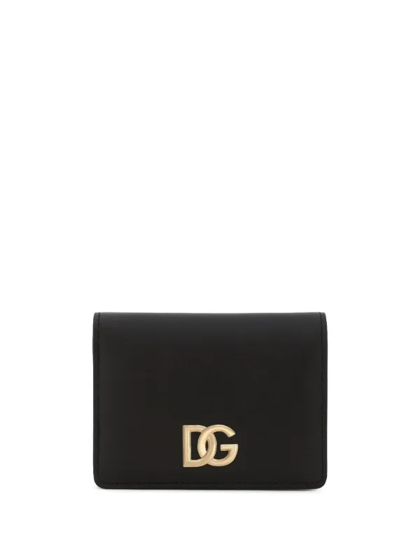 Dolce & Gabbana Compact Wallet with Logo Plaque