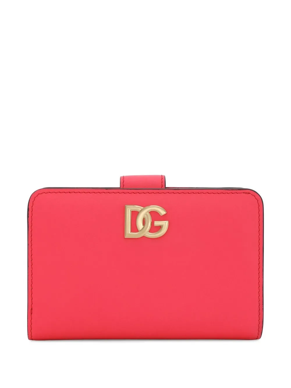 

Dolce & Gabbana cartera plegable con placa del logo - Rosado