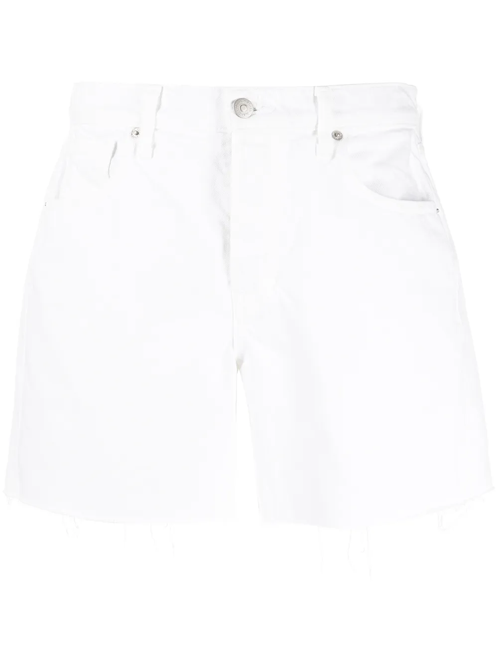 

Veronica Beard shorts de mezclilla Shiloh - Blanco