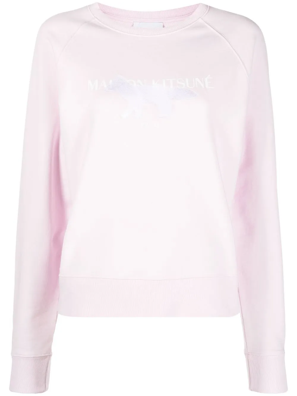 

Maison Kitsuné sudadera con parche Fox - Rosado