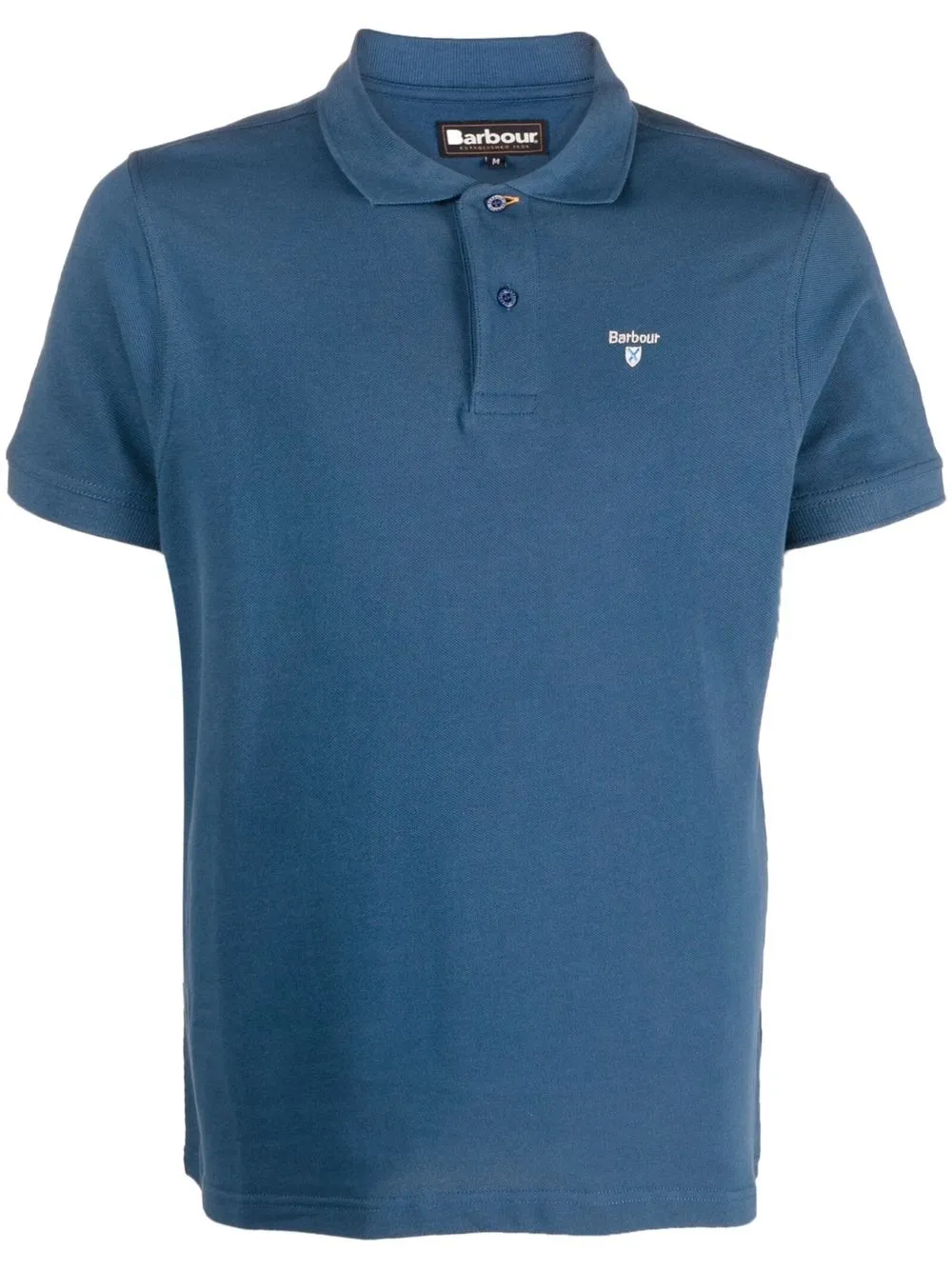 

Barbour playera tipo polo con logo bordado - Azul