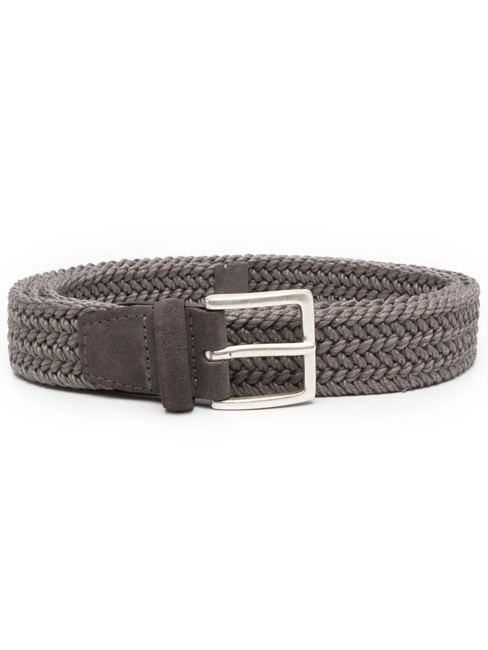 

Orciani woven square-buckle belt - Grey