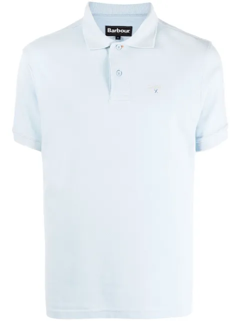 Barbour embroidered-logo short-sleeved polo shirt