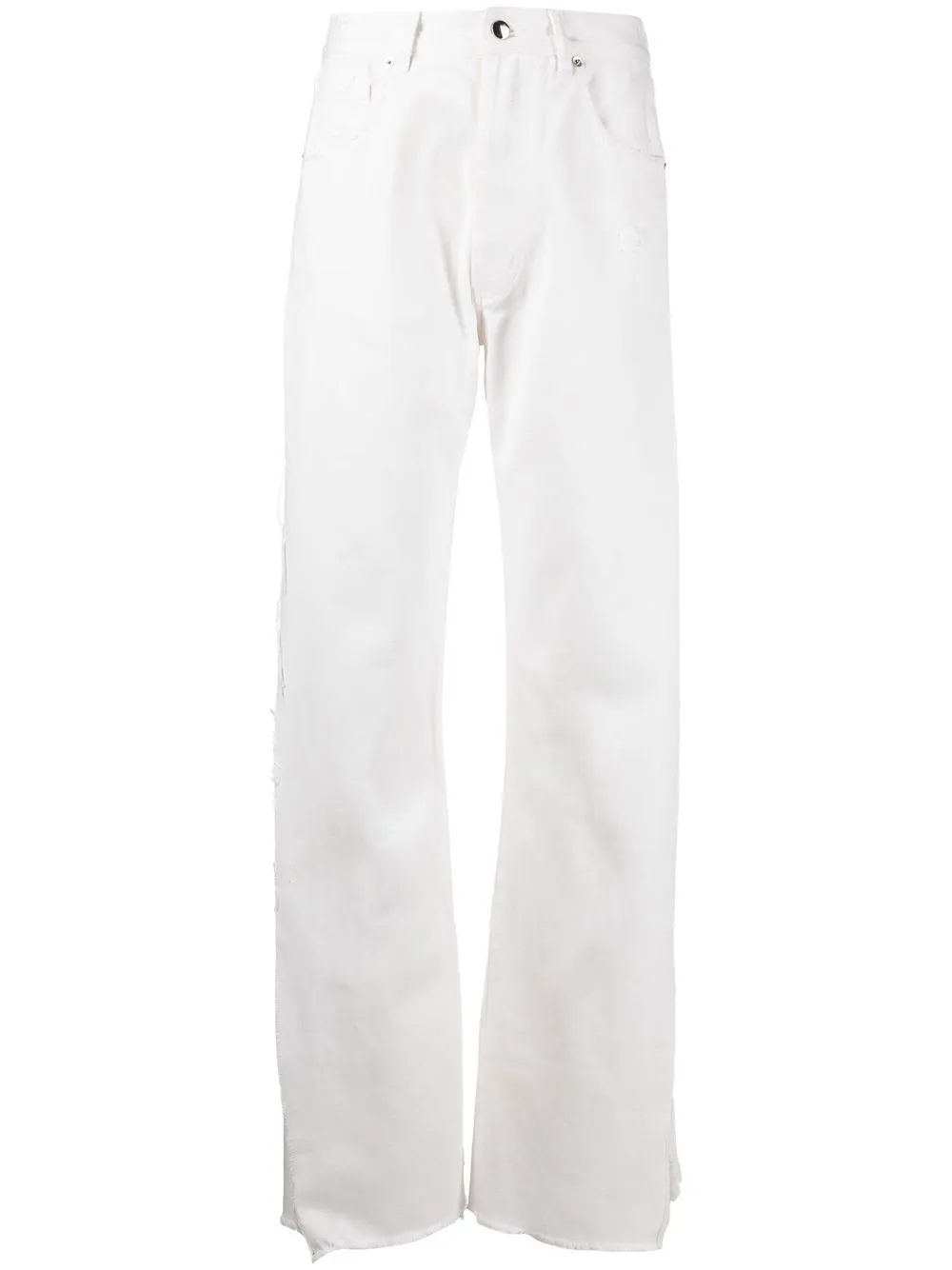 

Almaz jeans de tiro alto con abertura lateral - Blanco