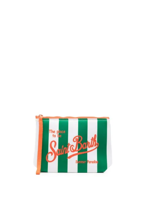 MC2 Saint Barth Aline striped clutch bag