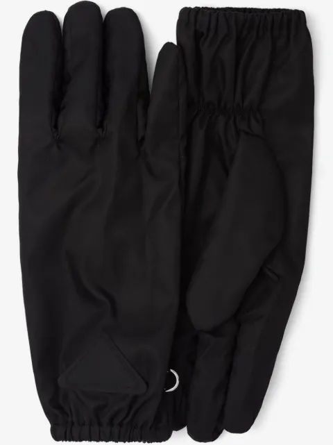 Prada Re-Nylon triangle-logo gloves