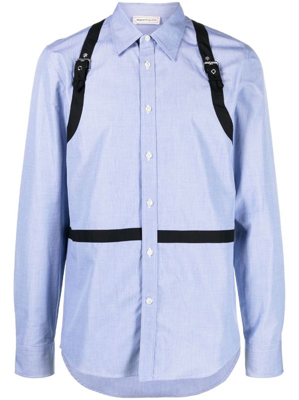 alexander mcqueen buckle shirt