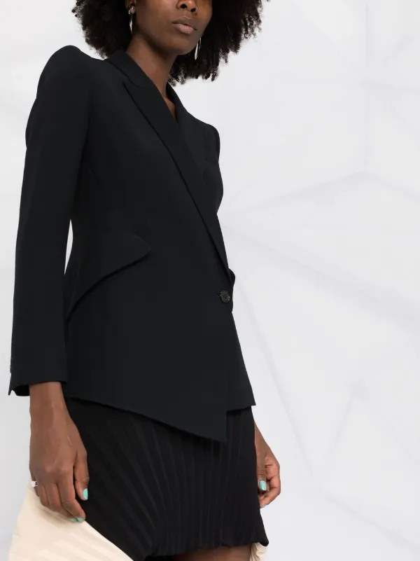 Alexander McQueen Asymmetric single-breasted Blazer - Farfetch