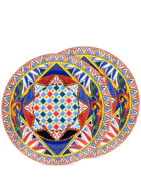 Dolce & Gabbana lot de deux assiettes de table