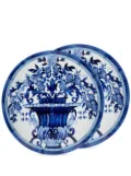 Dolce & Gabbana set-of-two dinner plates - Blue